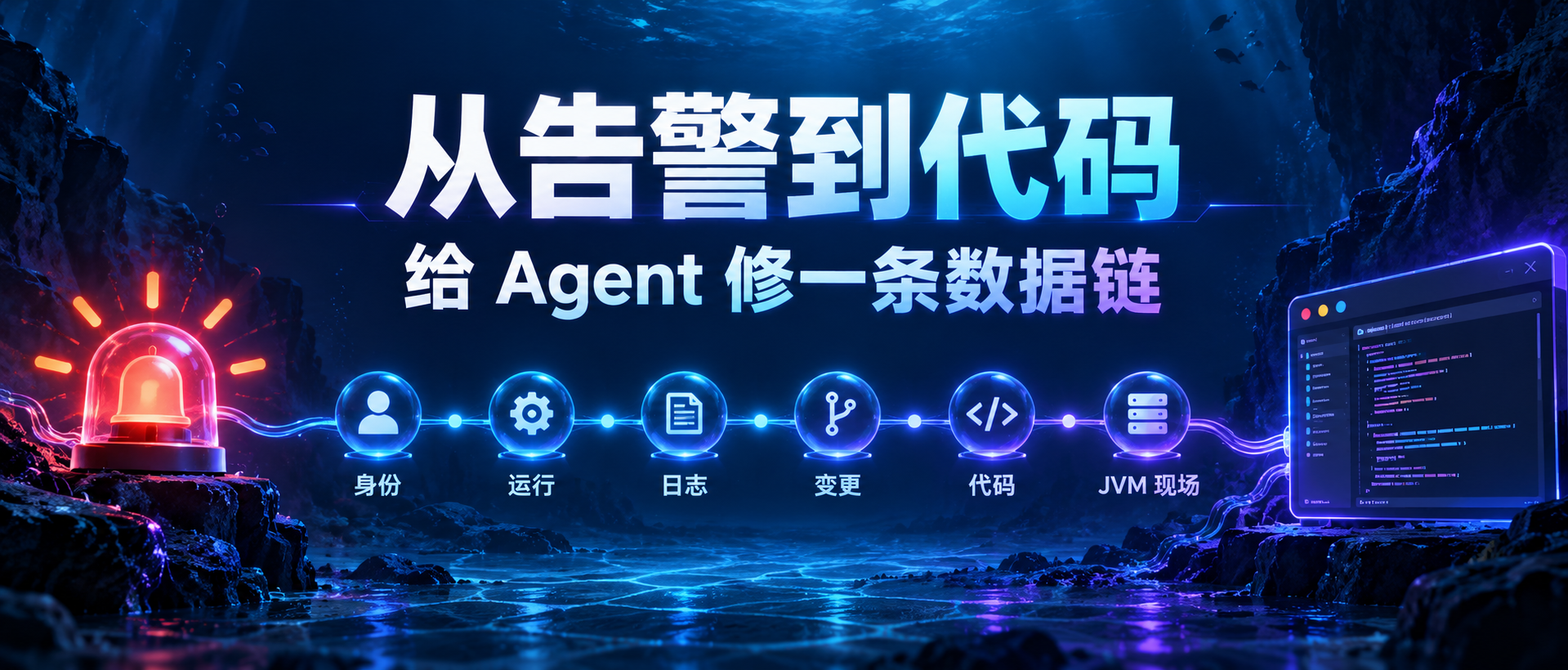 从告警到代码，给 Agent 修一条数据链的封面